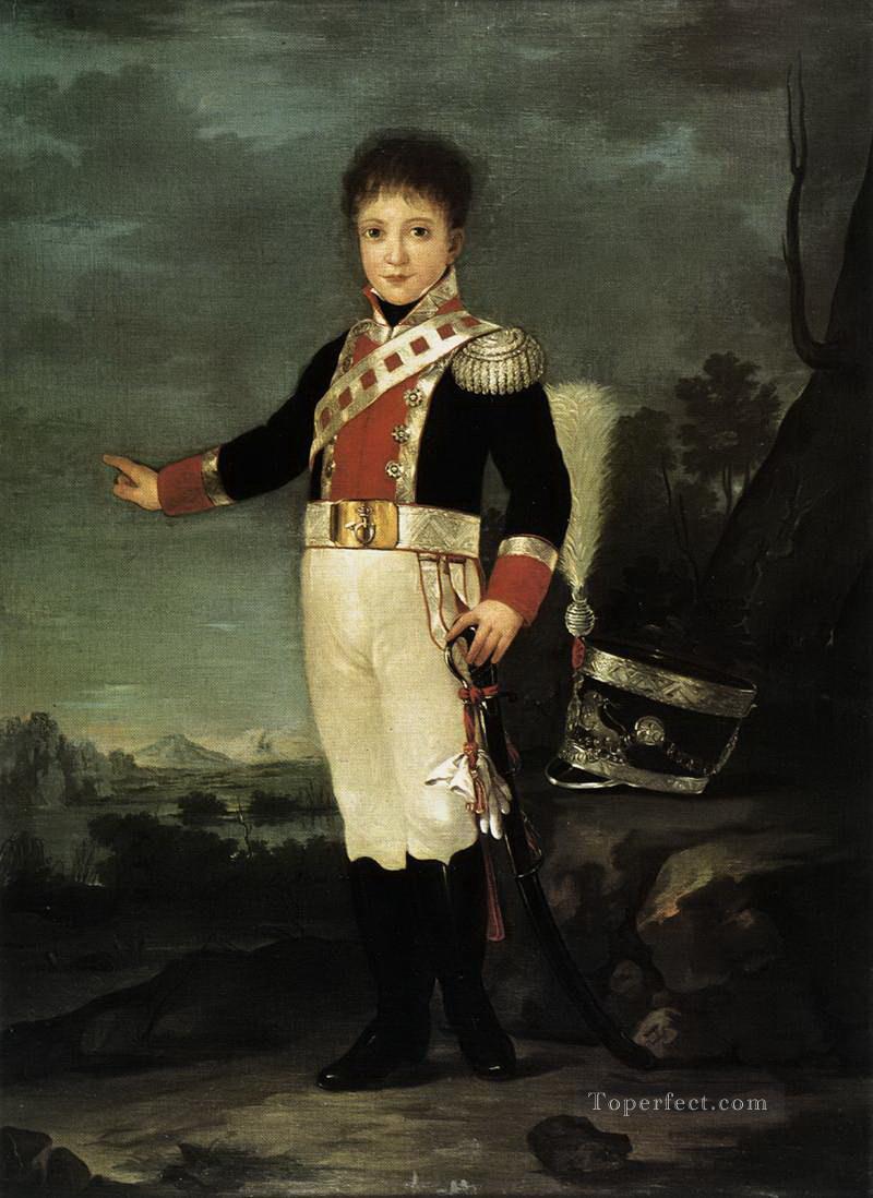 Infante Don Sebastián Gabriel de Borbón y Braganza Francisco de Goya Pintura al óleo